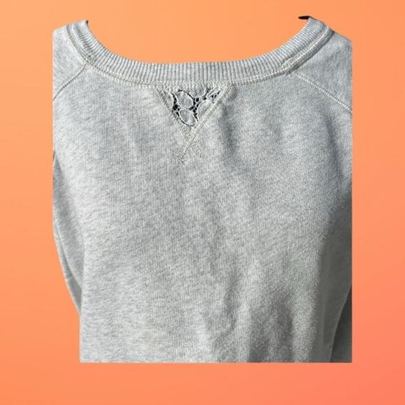 Aeropostale women’s size M cropped crewneck sweatshirt with lace back - Picture 4 of 10